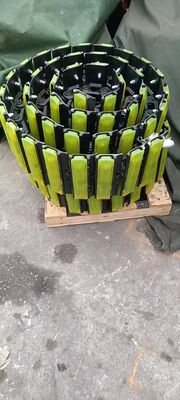 ゴムパッド付き油圧ショベル用クローラチェーンアセンブリ、アンダーキャリッジ部品用パッド付きクローラチェーン