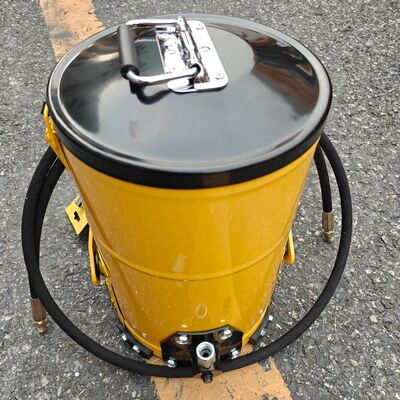 6L フットオペレーテッド グリースバケット、高圧ペダルグリースポンプ (掘削機機械潤滑用)