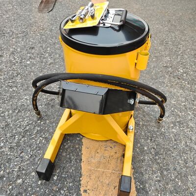 6L フットオペレーテッド グリースバケット、高圧ペダルグリースポンプ (掘削機機械潤滑用)
