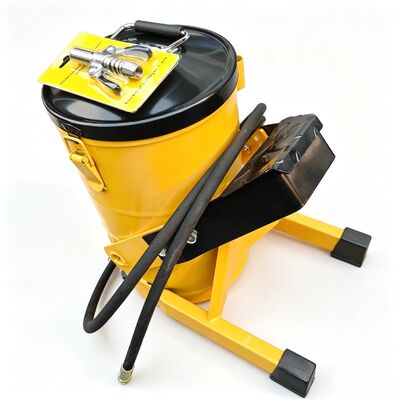 6L フットオペレーテッド グリースバケット、高圧ペダルグリースポンプ (掘削機機械潤滑用)