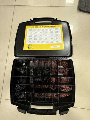 掘削機シール 修理シールセット 隔離グリッド保管ボックスと印刷されたサイズチャート